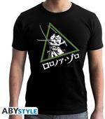 T-Shirt Unisex Tg. M. One Piece: ABY Style - Zoro Black New Fit