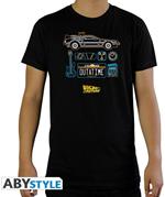 Back To The Future: Delorean Black - Basic (T-Shirt Unisex Tg. M)