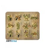 Tappetino Mouse Cavalieri dello Zodiaco SAINT SEIYA - Flexible mousepad - Gold armors - Abystyle