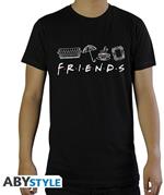 Friends: Black Basic (T-Shirt Unisex Tg. XL)