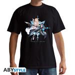 Sword Art Online: Kirito & Asuna Black Basic (T-Shirt Unisex Tg. XS)