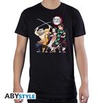 Demon Slayer: Group Black Basic (T-Shirt Unisex Tg. L)