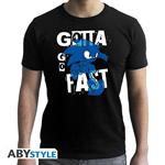 Sonic - Tshirt - Gotta Go Fast - Man Ss Black - New Fit