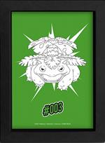 Pokemon: The Good Gift - Pop Color - Venusaur (Kraft Frame / Stampa In Cornice 15x20Cm)