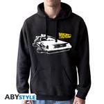 Felpa Con Cappuccio Unisex Tg. 2XL Back To The Future: Delorean