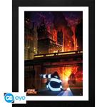 Fire Force: Gb Eye - Spontaneous Human Combustion (Framed Print 30X40 / Stampa In Cornice)