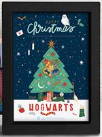 Harry Potter: The Good Gift - Happy Christmas From Hogwarts (Frame Kraft 15x20Cm / Stampa In Cornice)
