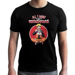 T-Shirt Unisex Tg. XL Naruto Shippuden: All I Want For Christmas Black