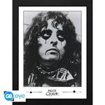 Alice Cooper: Gb Eye - Black And White Photo (Framed Print 30X40 / Stampa In Cornice)