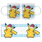 Tazza Pokemon Pikachu Cappello Natale