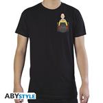 One Punch Man - Tshirt Saitama Pocket Size Man Ss Black - Basic