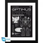 Transformers: Gb Eye - Optimus Schematic (Stampa In Cornice 30X40 Cm)