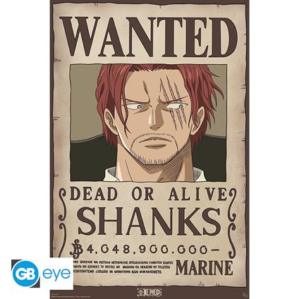 One Piece - Poster Maxi 91.5X61 - Wanted Shanks