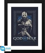 God Of War: Gb Eye - Kratos And Atreus (Stampa In Cornice / Framed Print  30X40)