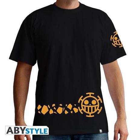 One Piece. T-shirt Trafalgar New World Man Ss Black. Basic Large - 2