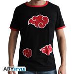 Naruto Shippuden. T-shirt Akatsuki Man Ss Black. Premium Medium