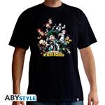 My Hero Academia. T-shirt Heroes Man Ss Black. Basic Medium