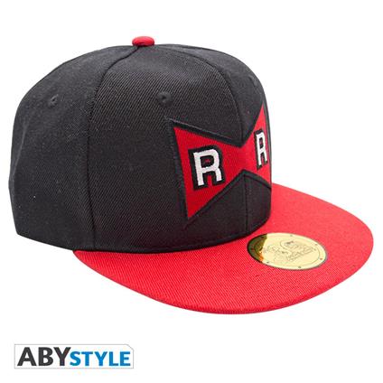 Dragon Ball. Snapback Cap. Black & Red. Red Ribbon