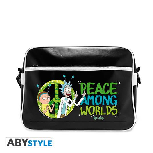 Rick And Morty. Messenger Bag "Peace". Vinyl