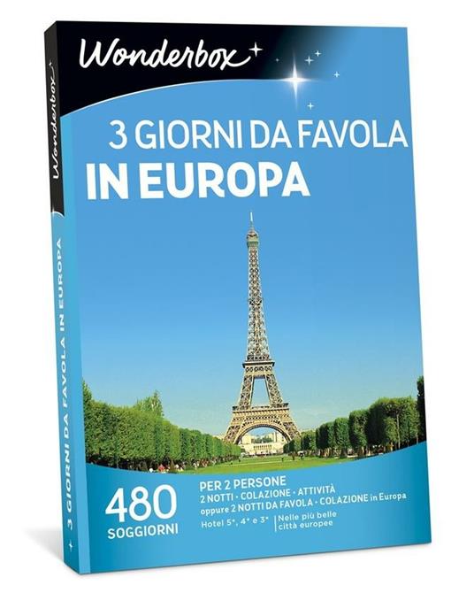 Cofanetto 3 Giorni Da Favola In Europa. Wonderbox - Wonderbox Italia - Idee  regalo | Feltrinelli
