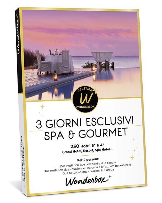 Cofanetto 3 Giorni Esclusivi Spa & Gourmet. Wonderbox