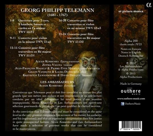 Ouverture & Concerti Pour - CD Audio di Georg Philipp Telemann - 2