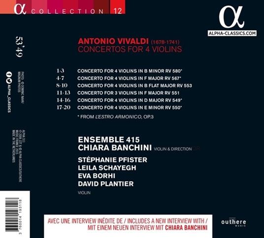 Concertos for 4 Violins - CD Audio di Antonio Vivaldi - 2