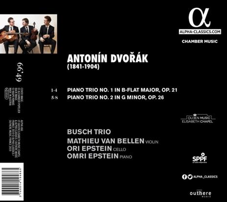 Trii con pianoforte op.21 & op.26 - CD Audio di Antonin Dvorak,Busch Trio - 2