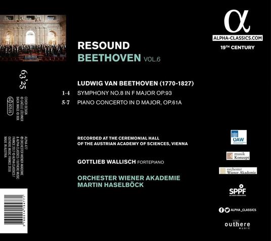 Sinfonia n.8 - Concerto per pianoforte - Ludwig van Beethoven - CD |  laFeltrinelli
