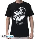 One Piece. T-shirt Ace Man Ss Black. Basic Double Xl