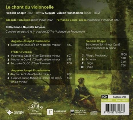 Le chant du violoncelle - CD Audio di Edoardo Torbianelli,Fernando Caida Greco - 2