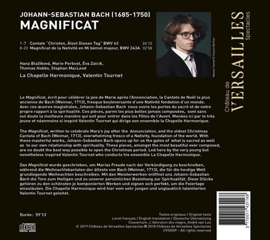 Magnificat BWV243a. Cantata BWV63 Christen, Ätzet Diesen Tag (DVD) - DVD di Johann Sebastian Bach - 2