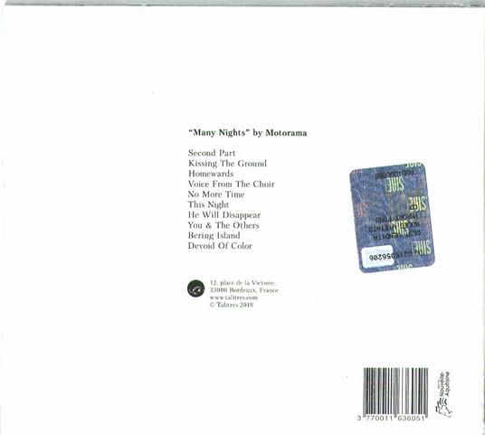 Many Nights - CD Audio di Motorama - 2