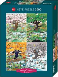 Puzzle 2000 pz - 4 Seasons, Cartoon Classics