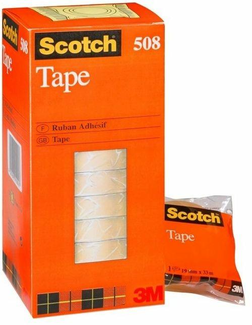 3M Post-it. Nastro Adesivo Scotch Trasparente Acrilico Ufficio 19mmx33m -  Scotch - Cartoleria e scuola