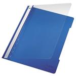 Cartellina ad aghi con clip Leitz in PVC – blu