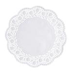 Papstar 18270 - Sottotorta Rotondo in Carta, ø 30 cm, 250 Pezzi, Colore: Bianco