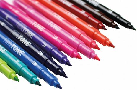 Pennarelli Twin Tone Tombow colori Bight con doppia punta. Confezione 12 colori - 6