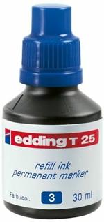 Inchiostro permanente per marcatori Edding blu 30 ml