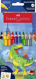 Matita Faber-Castell Jumbo Grip – conf. 10 pz – fantasia dinosauri 110922