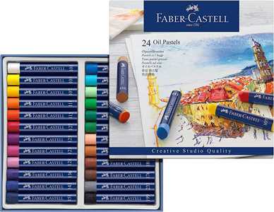 Cartoleria Astuccio in cartone da 24 pastelli a base dolio Oil Pastels Faber-Castell