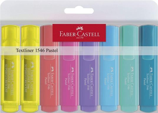 Bustina in plastica con 8 evidenziatori Textliner 46 Superflourescent + Pastel - 2