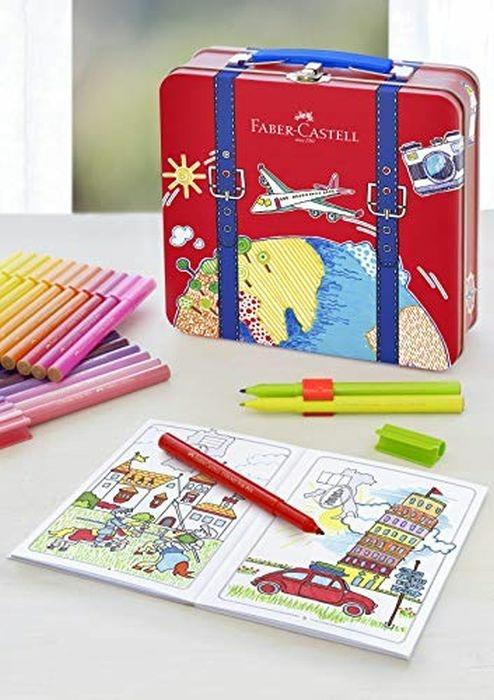 Pennarelli Faber-Castell Connecton Pens. Valigetta metallica 40 pennarelli  - Faber-Castell - Cartoleria e scuola