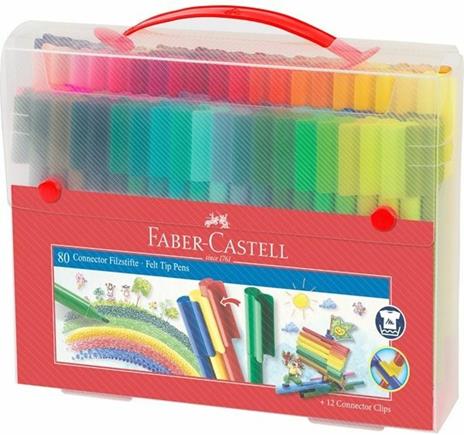 Gift Set con 80 pennarelli Connector Pen + 12 Connector Clips