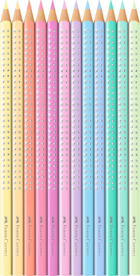 Set in metallo con matite colorate Sparkle Pastel, 12 matite colorate  pastello - Faber-Castell - Cartoleria e scuola | Feltrinelli