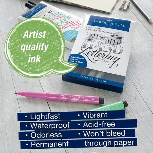 Pitt Artist Pen Handlettering Starter Set Faber-Castell - 5