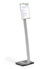 Durable INFO SIGN Stand informativo A4 Acrilico, Alluminio Argento