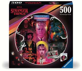 Giocattolo Puzzle Ravensburger Stranger Things Round 500 pezzi Ravensburger