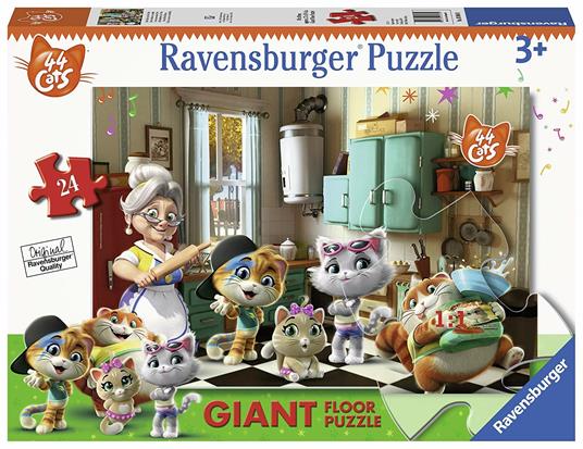 44 Gatti B Ravensburger Puzzle 24 giant Pavimento