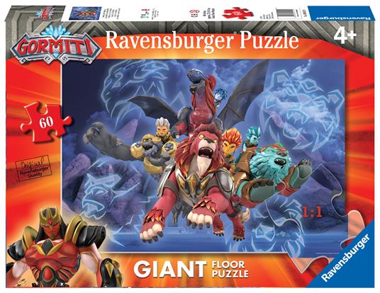 Ravensburger Gormiti B Puzzle per Bambini, Multicolore, 60 Pezzi, 03012